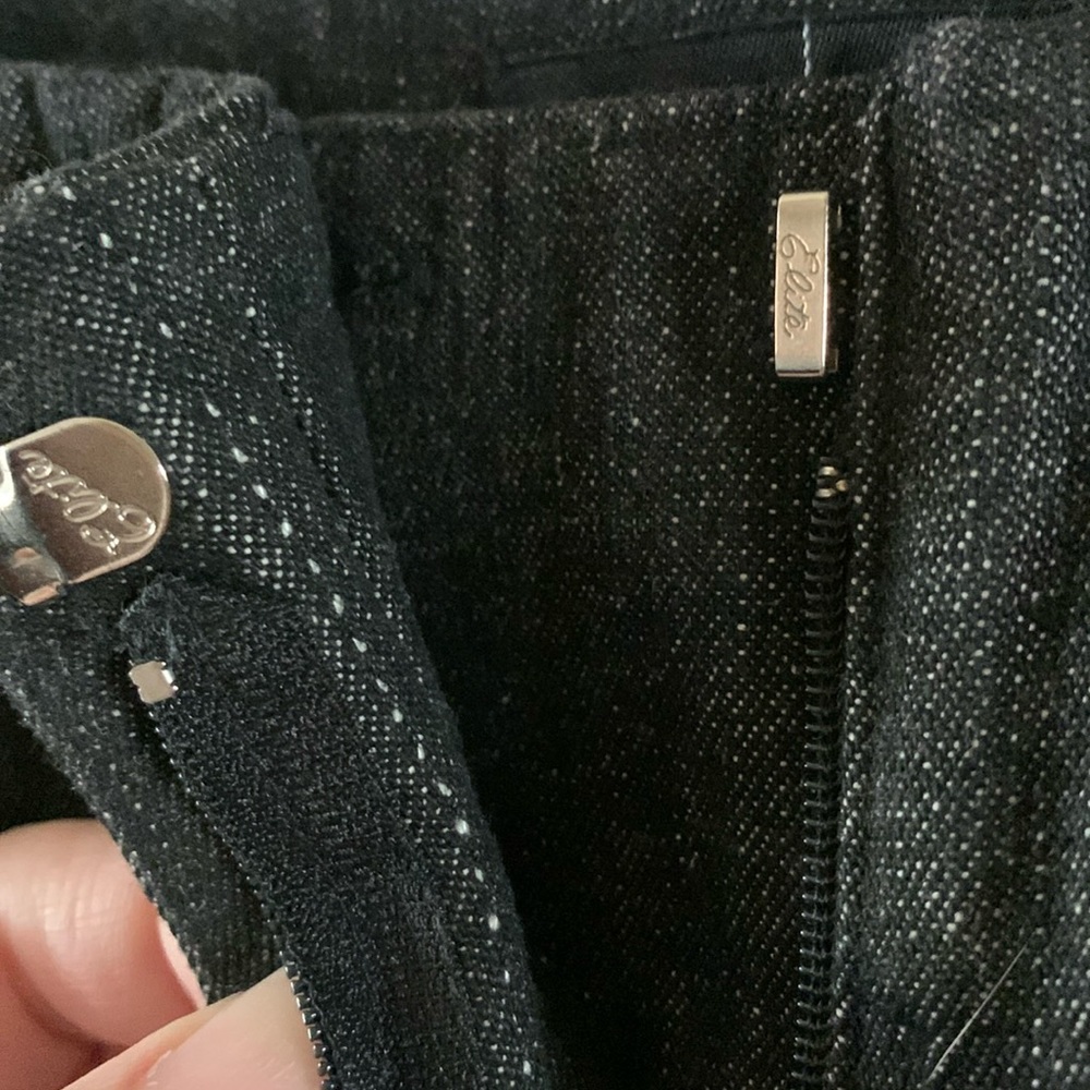 Moda International Dark Wash Denim Silver Studded Flare Jeans Size 10 - Picture 3 of 11